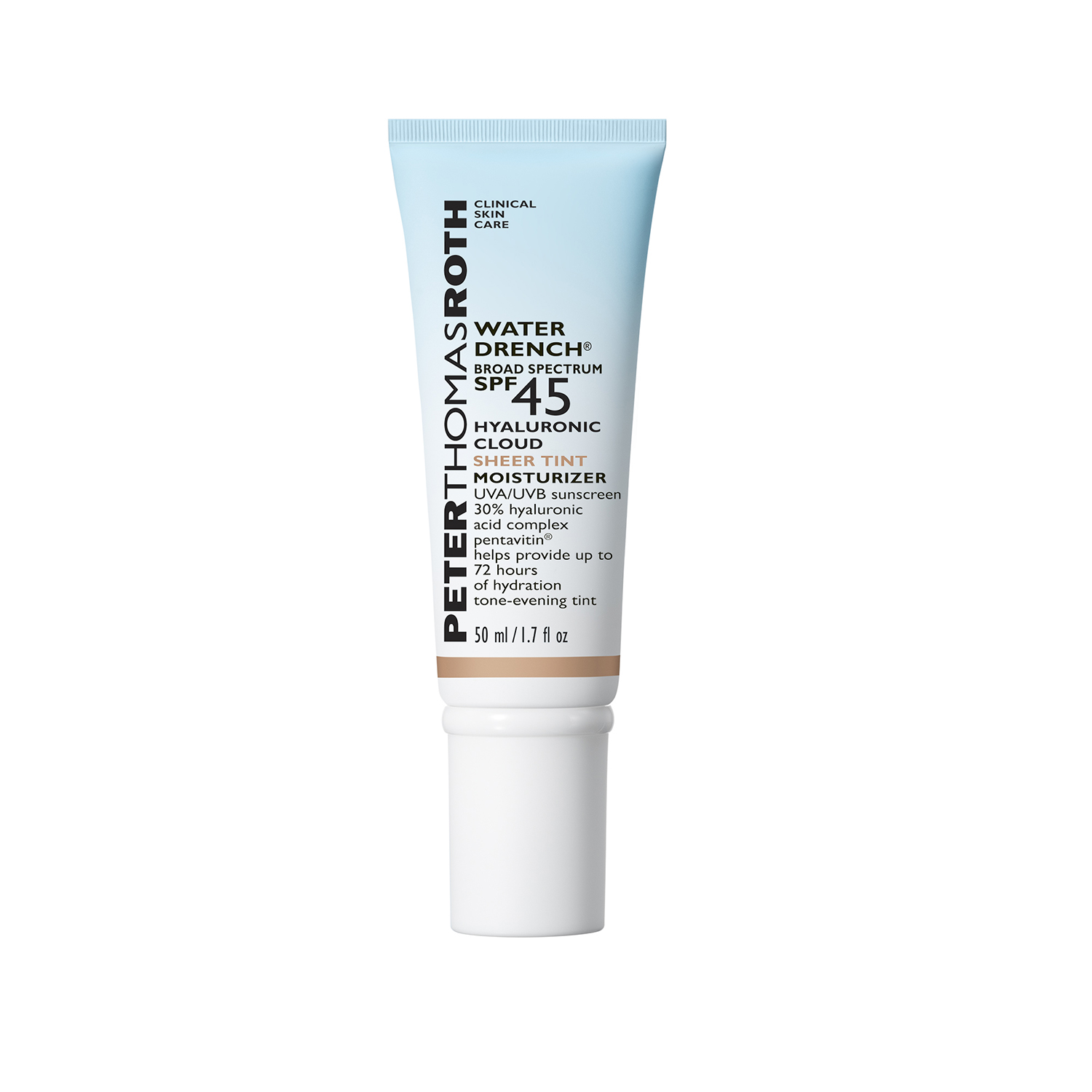 WATER DRENCH® BROAD SPECTRUM SPF 45 HYALURONIC SHEER TINT MOISTURIZER (CREMA HIDRATANTE)